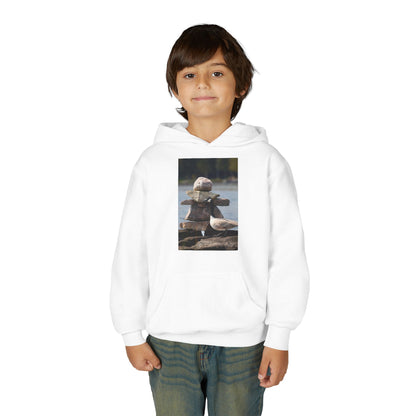 Youth Hoodie with Cute Duck Plush Photo — Kids' Cozy Animal Pullover