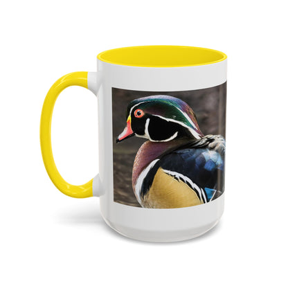 Wood Duck Accent Coffee Mug — Colorful Waterfowl Photo Mug (11/15 oz)