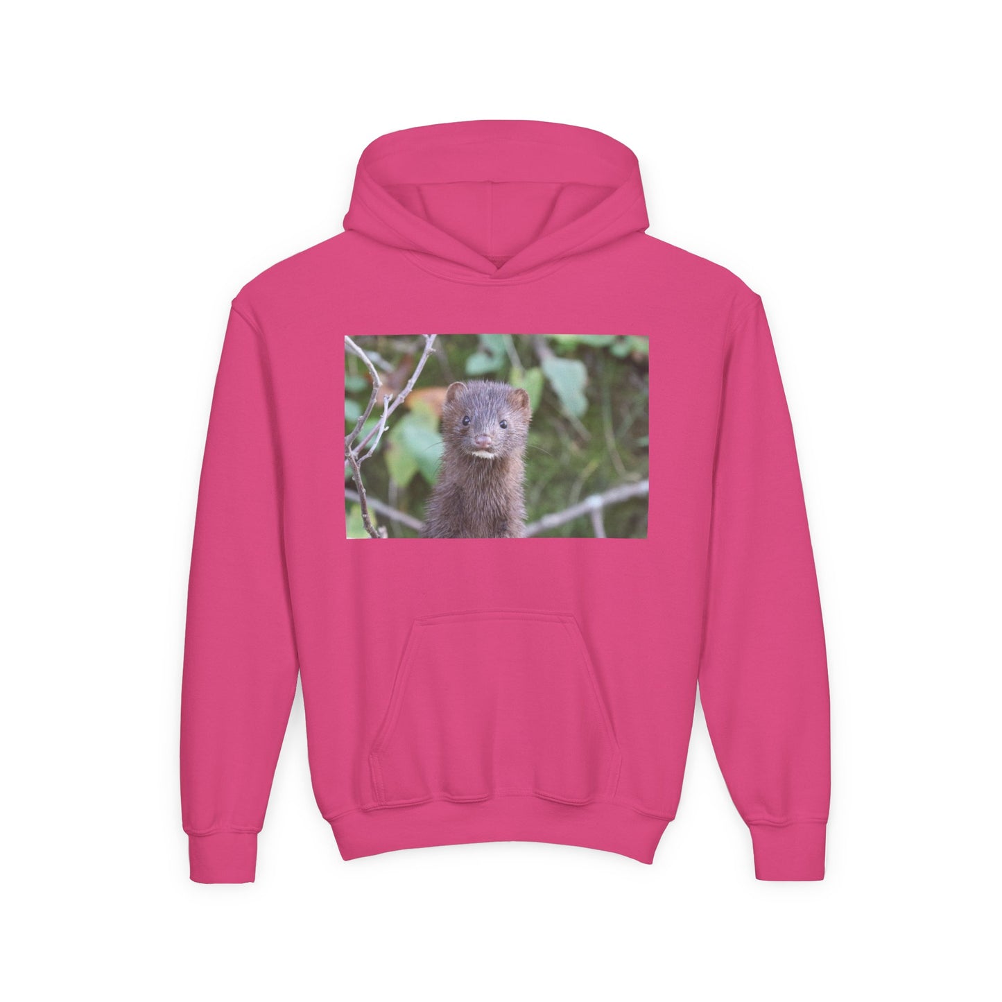 Otter Portrait Youth Hoodie — Cute Nature Animal Sweatshirt for Kids