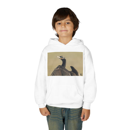 Cormorant Bird Photo Hoodie | Wildlife Photography Kids Sweatshirt