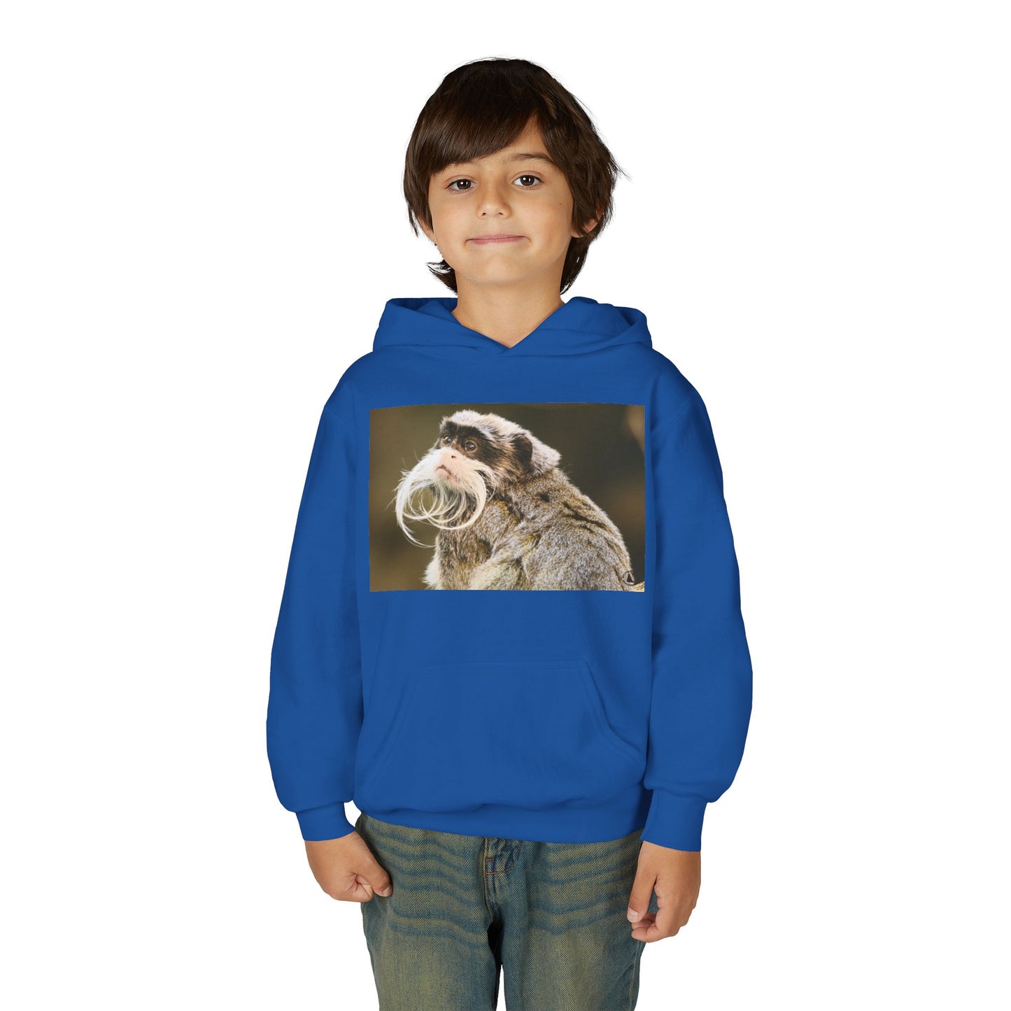Youth Hoodie with Mustached Tamandua Anteater Photo – Cute Animal Kids Sweatshirt