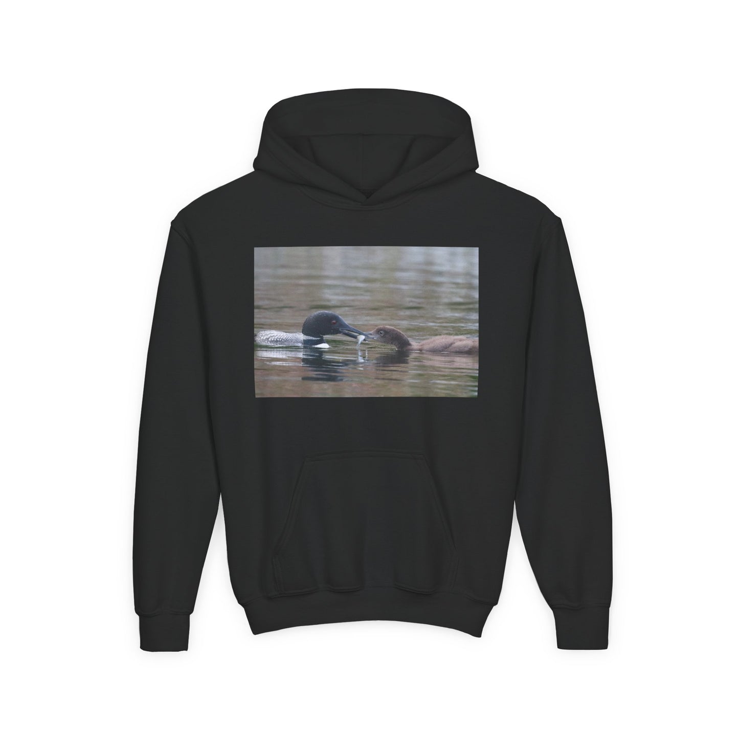 Youth Hoodie — Swimming Ducks Nature Photo Sweatshirt
