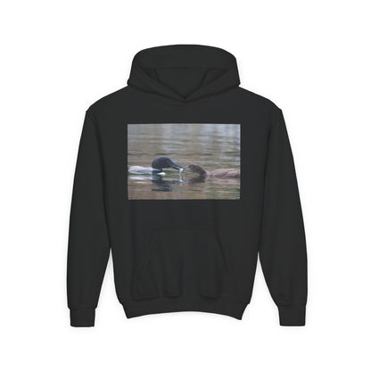 Youth Hoodie — Swimming Ducks Nature Photo Sweatshirt