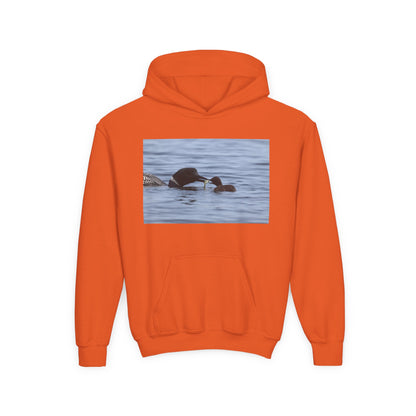 Duck Family Photo Hoodie — Youth Wildlife Nature Hoodie