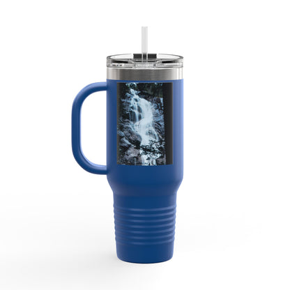 40oz Insulated Travel Mug — Mountain Waterfall Photo Design