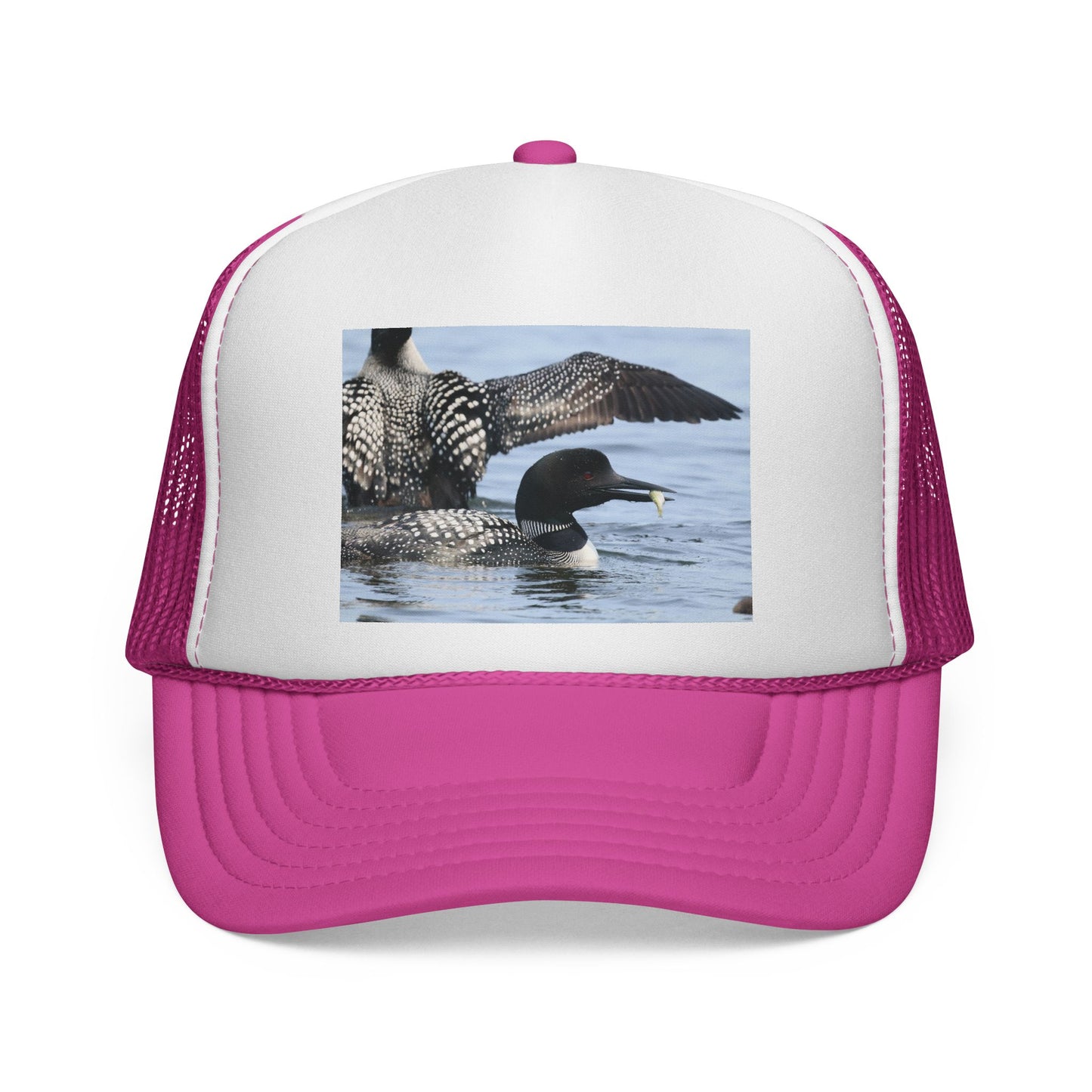 Loon Photo Trucker Hat — Wildlife Birdwatching Cap