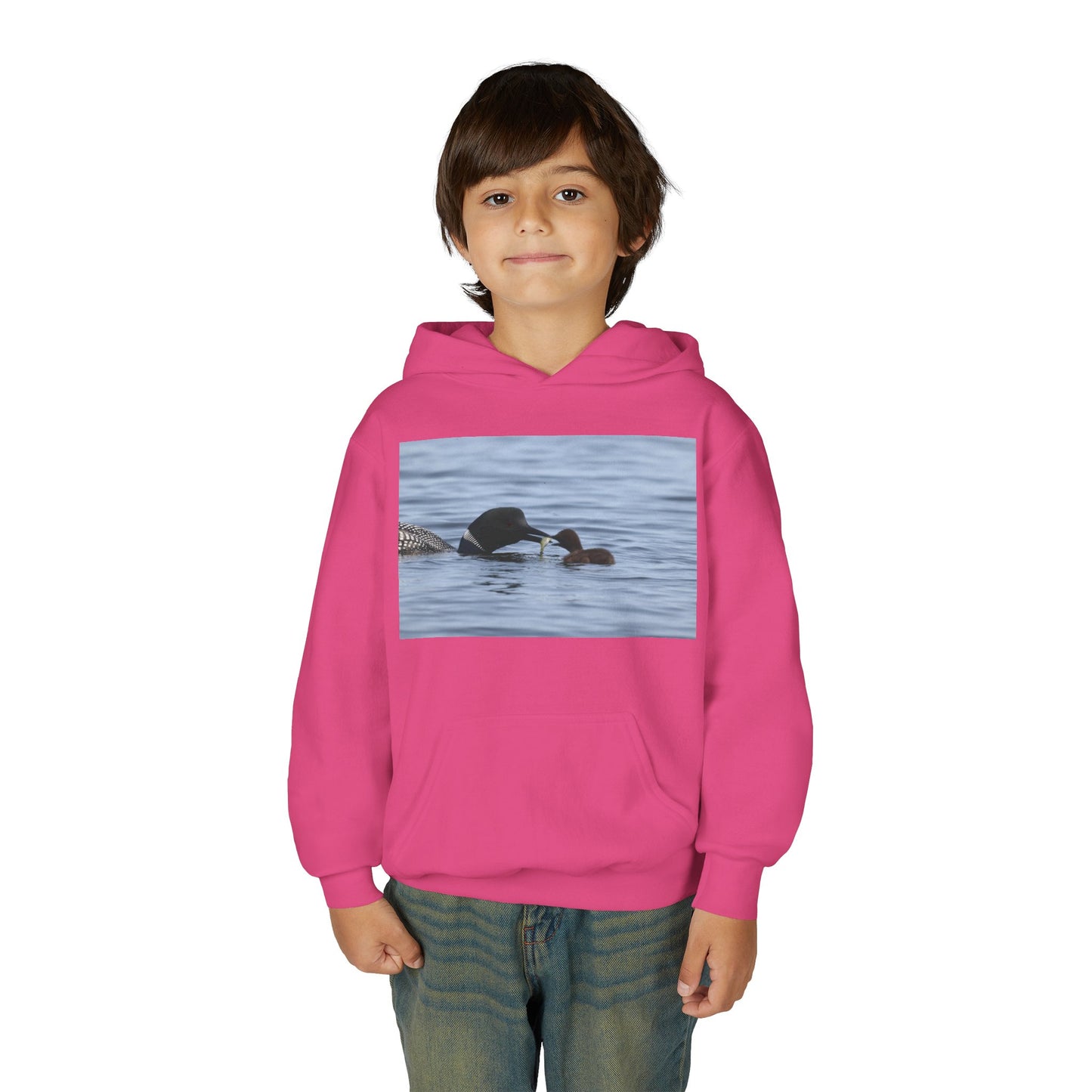 Duck Family Photo Hoodie — Youth Wildlife Nature Hoodie