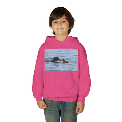 Duck Family Photo Hoodie — Youth Wildlife Nature Hoodie