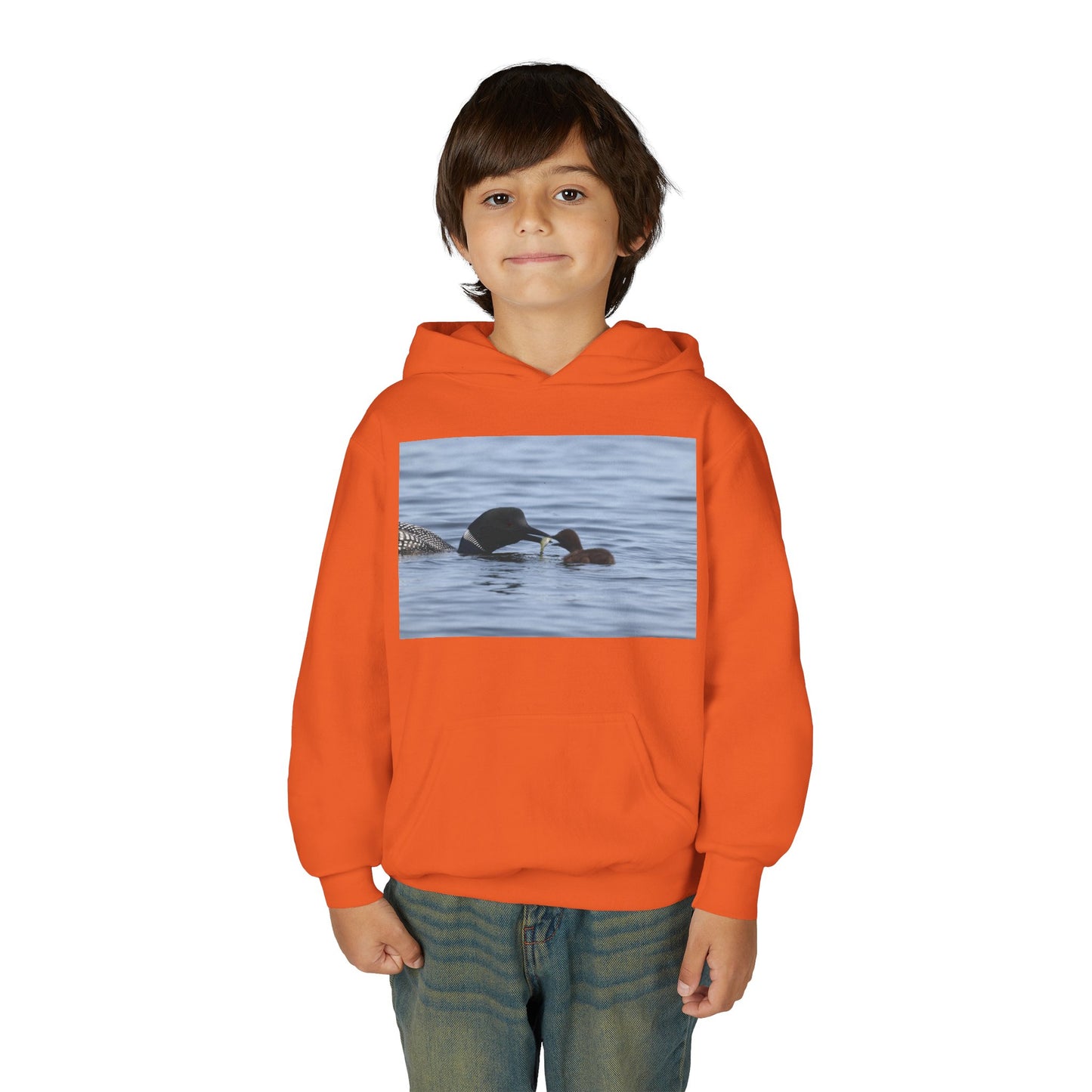 Duck Family Photo Hoodie — Youth Wildlife Nature Hoodie