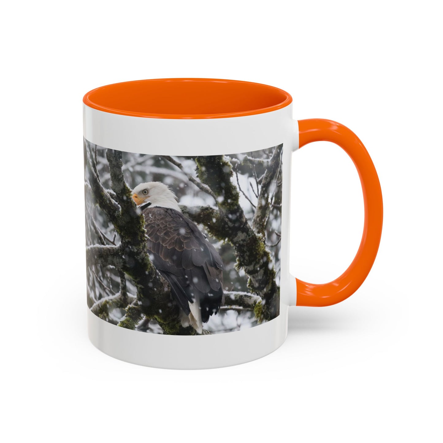 Bald Eagle Winter Photo Coffee Mug — 11/15oz Accent Mug