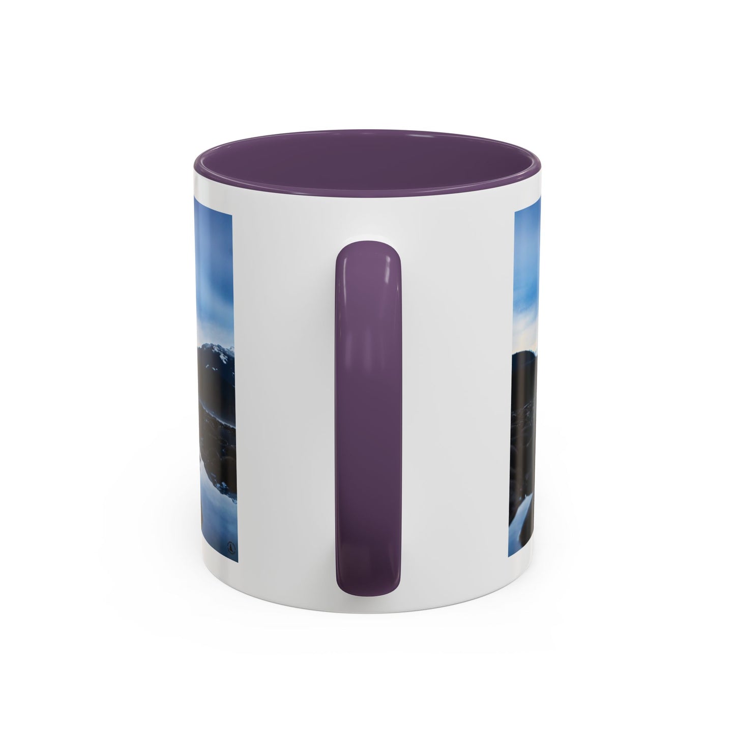 Mountain Lake Accent Coffee Mug — Scenic Wilderness Photo Travel Gift (11/15oz)