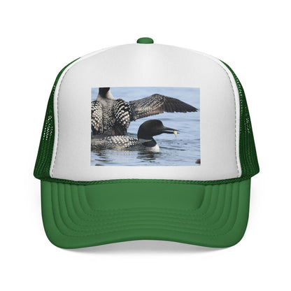 Loon Photo Trucker Hat — Wildlife Birdwatching Cap