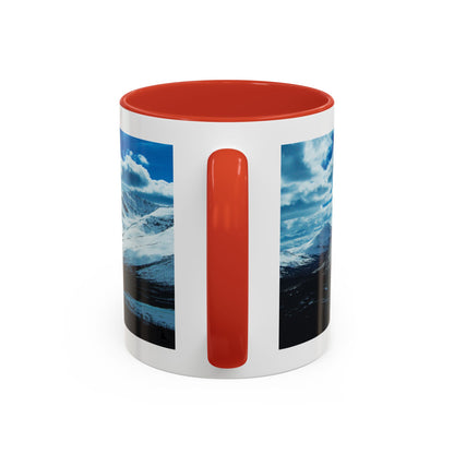Mountain Landscape Accent Coffee Mug - Snowy Peaks Scenic 11/15oz
