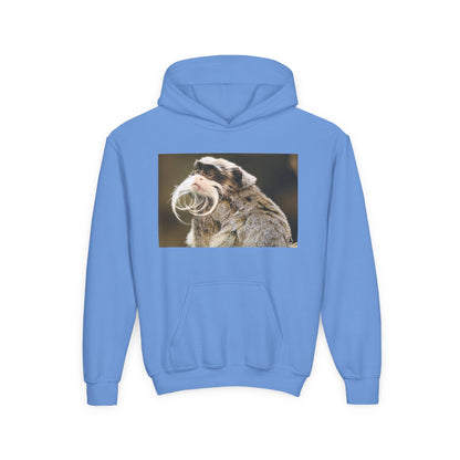 Youth Hoodie with Mustached Tamandua Anteater Photo – Cute Animal Kids Sweatshirt