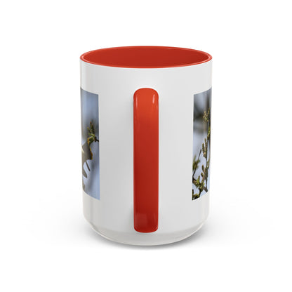 Cedar Waxwing Bird Photo Accent Coffee Mug