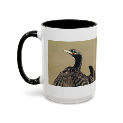 Cormorant Photo Coffee Mug – Birdwatching Nature Gift (11/15oz)