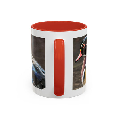 Wood Duck Accent Coffee Mug — Colorful Waterfowl Photo Mug (11/15 oz)