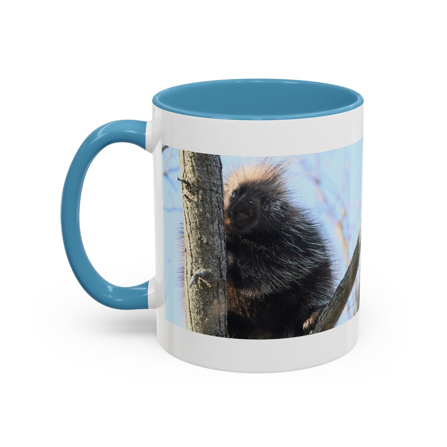 Porcupine Photo Accent Coffee Mug — Wildlife Nature Lover Gift (11/15oz)