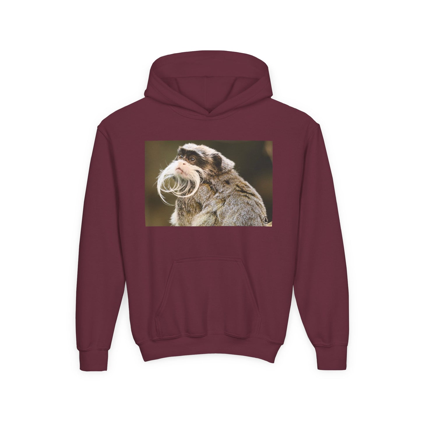 Youth Hoodie with Mustached Tamandua Anteater Photo – Cute Animal Kids Sweatshirt