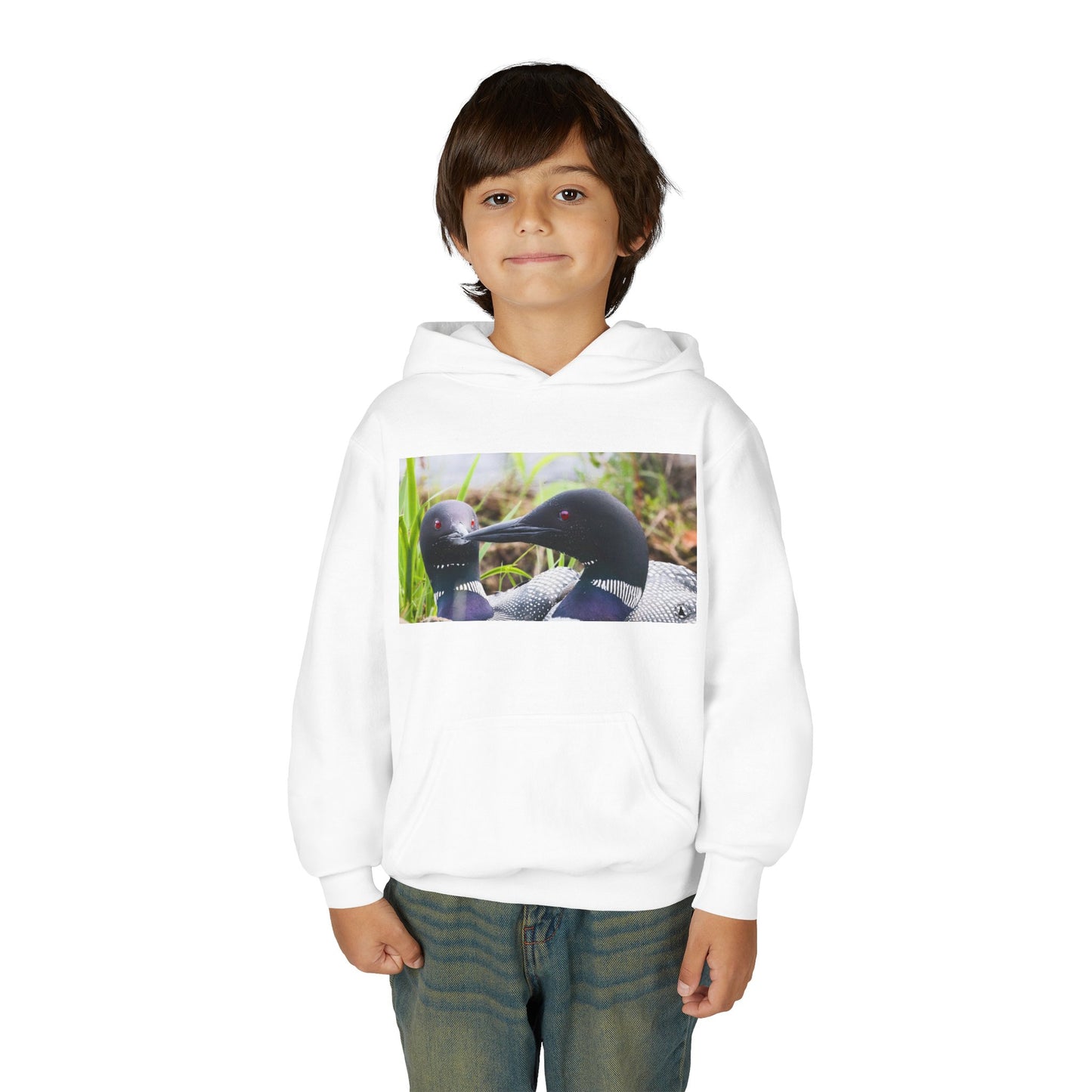 Youth Hoodie — Realistic Waterfowl Duck Photo Print