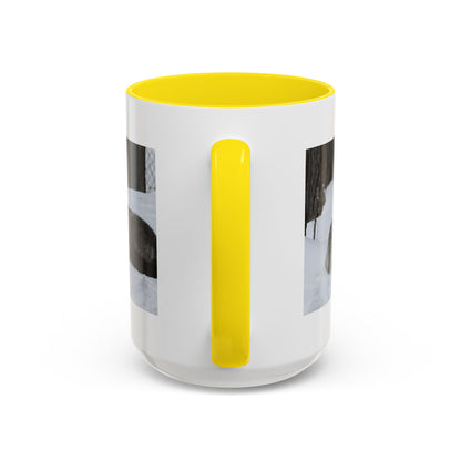 Wolf Pair Accent Coffee Mug – Winter Wildlife Photo Mug (11/15 oz)