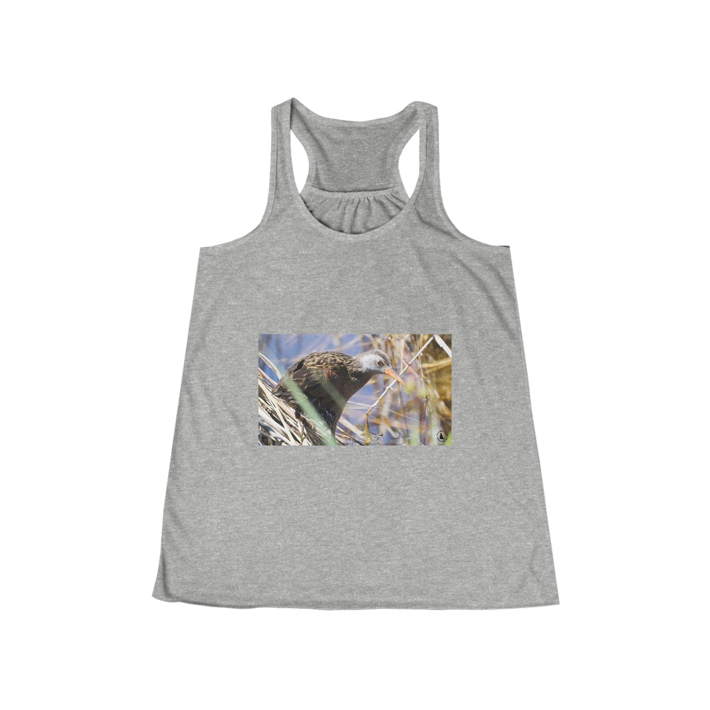 Raven in Reeds Women's Racerback Tank — Nature Bird Photography Tee