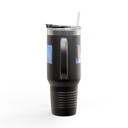 40oz Insulated Travel Mug — Seagull Photo Beach Tumbler