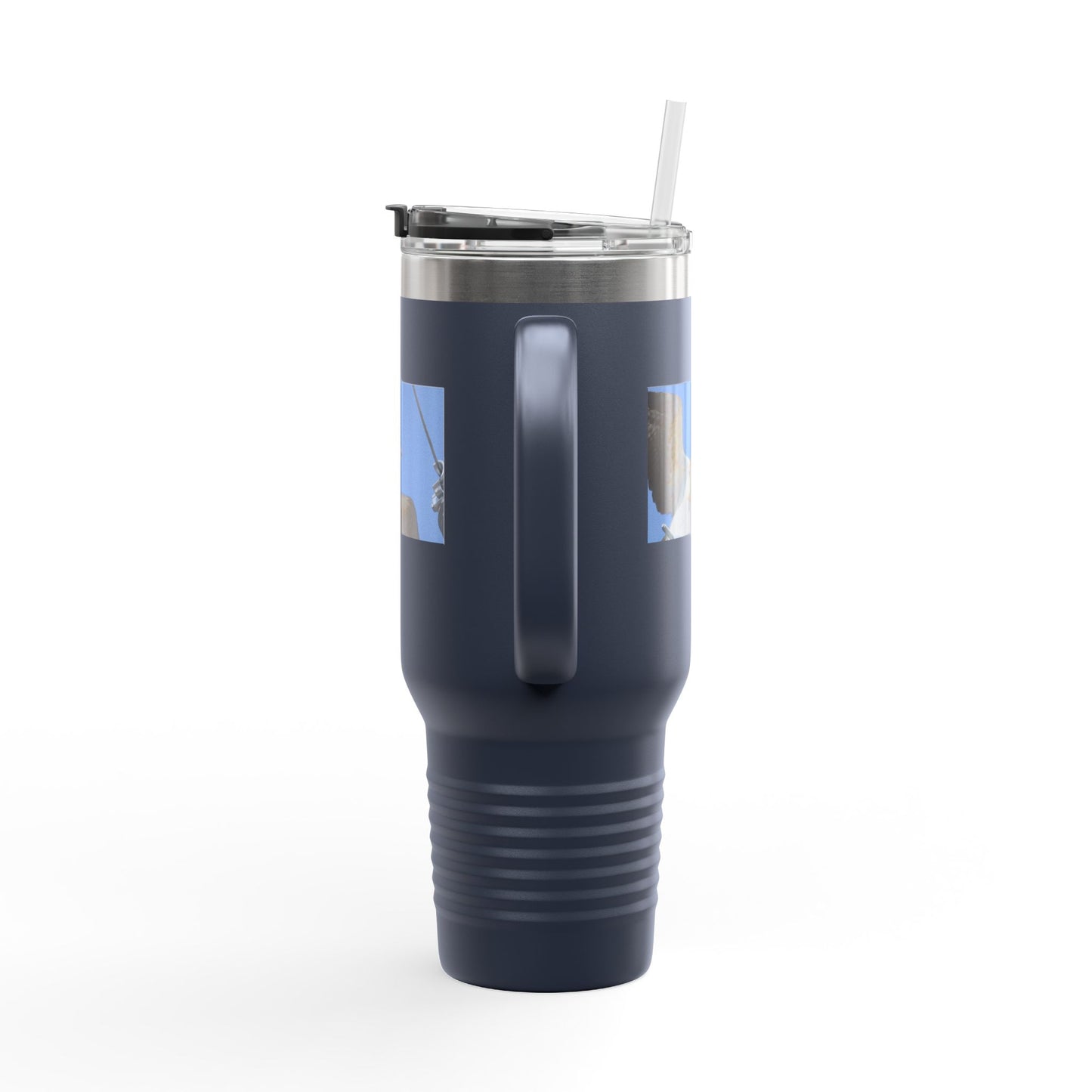 40oz Insulated Travel Mug — Seagull Photo Beach Tumbler