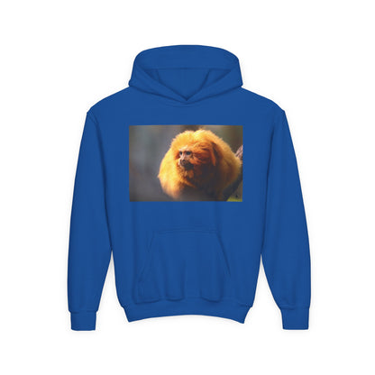 Golden Lion Tamarin Youth Hoodie — Cute Monkey Photo Sweatshirt for Kids