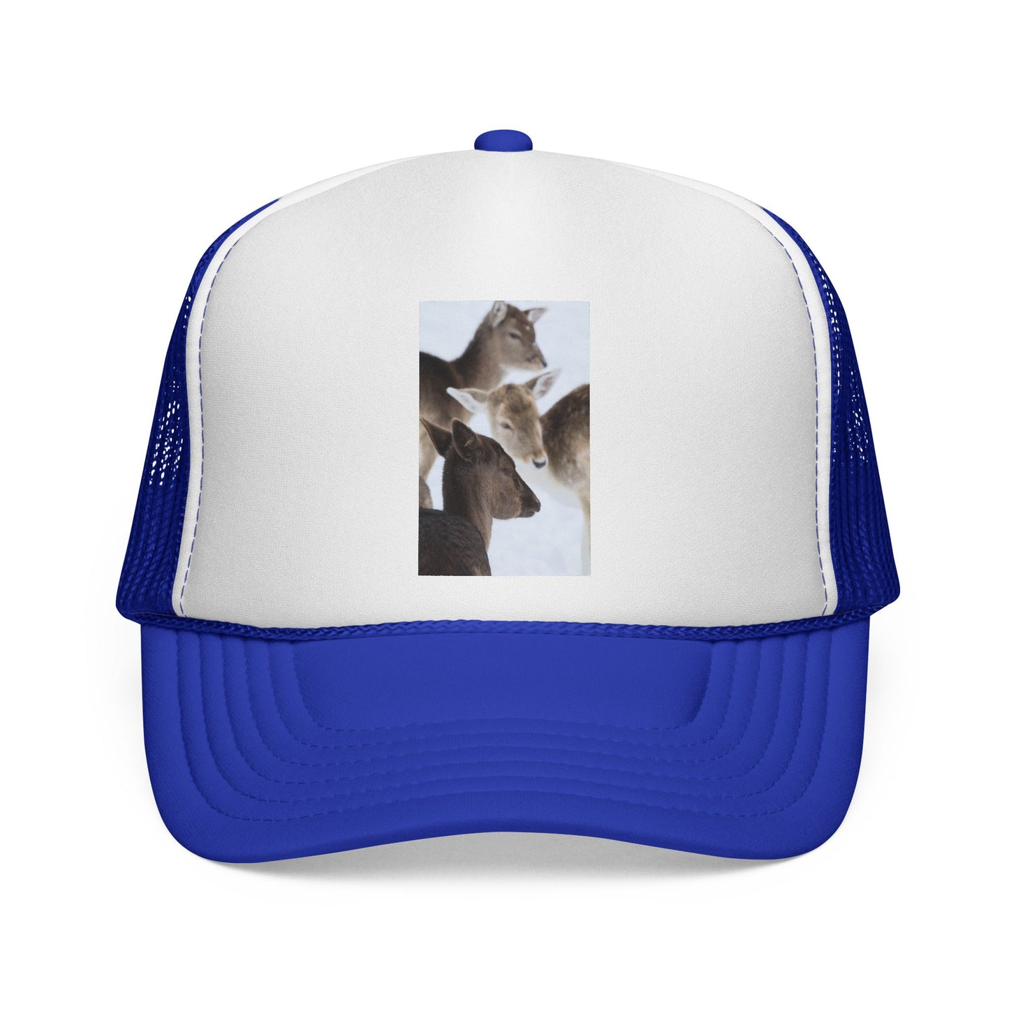 Trucker Cap — Wild Deer Family Photo Print Hat