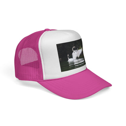 Swan Photo Trucker Cap — Wildlife Nature Hat