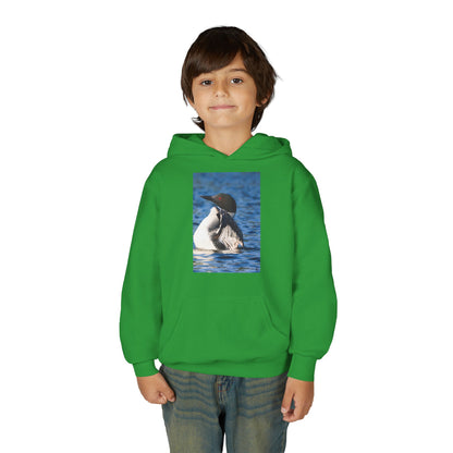 Youth Hoodie with Common Loon Photo – Nature-Lover Kids Pullover