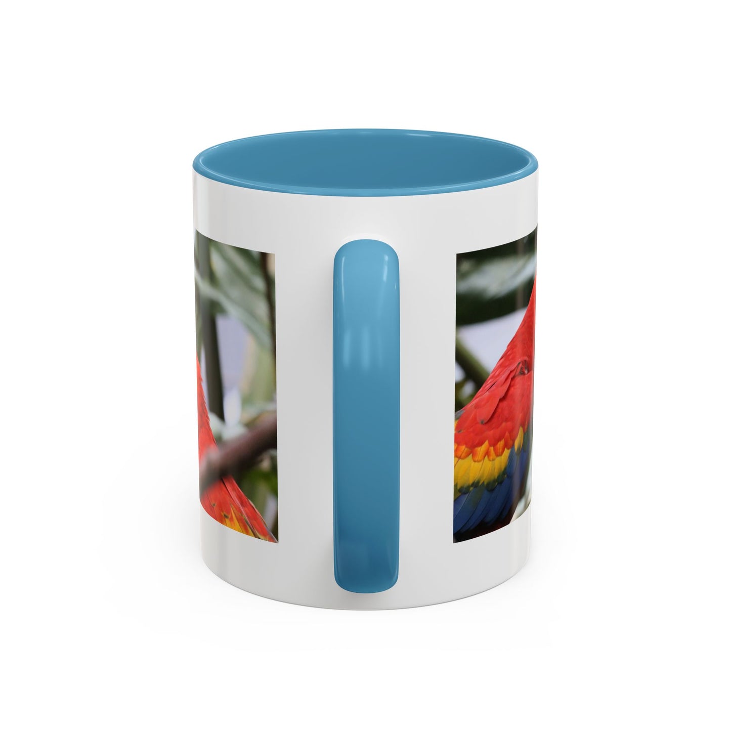 Scarlet Macaw Coffee Mug — Tropical Parrot Accent Mug (11/15oz)