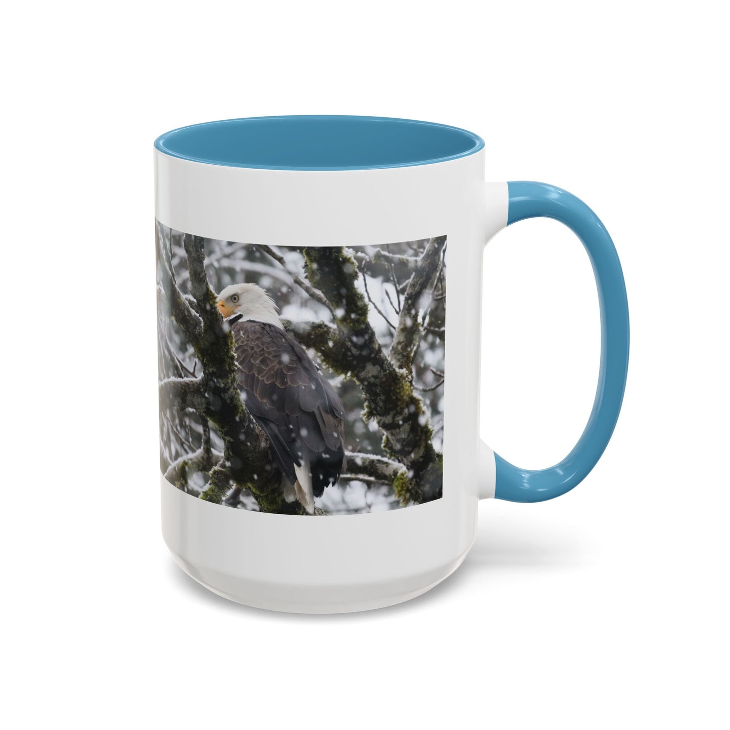 Bald Eagle Winter Photo Coffee Mug — 11/15oz Accent Mug