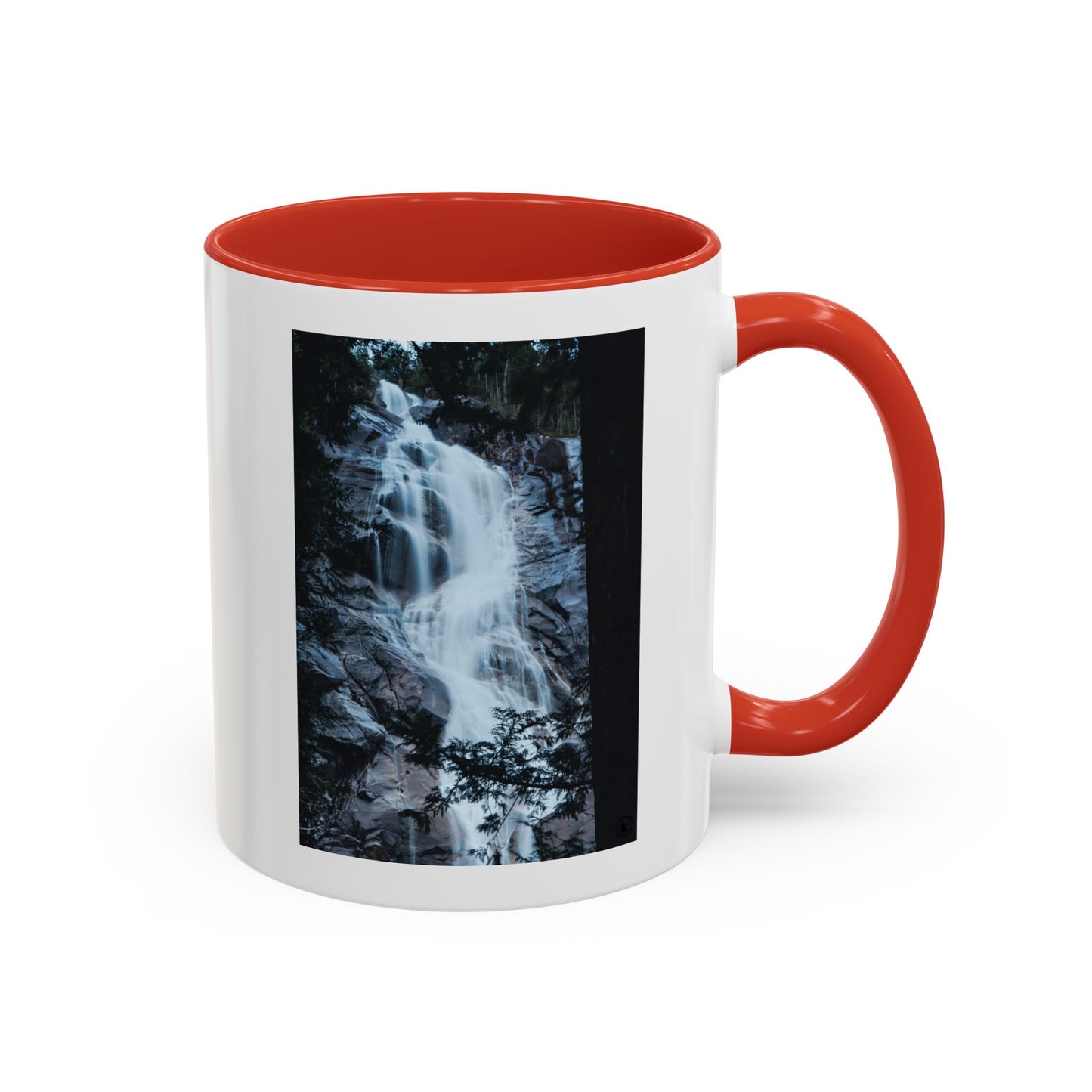 Waterfall Photo Accent Coffee Mug – Scenic Nature Travel Gift (11/15oz)