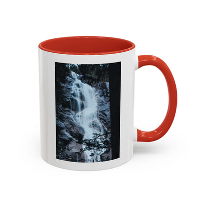 Waterfall Photo Accent Coffee Mug – Scenic Nature Travel Gift (11/15oz)