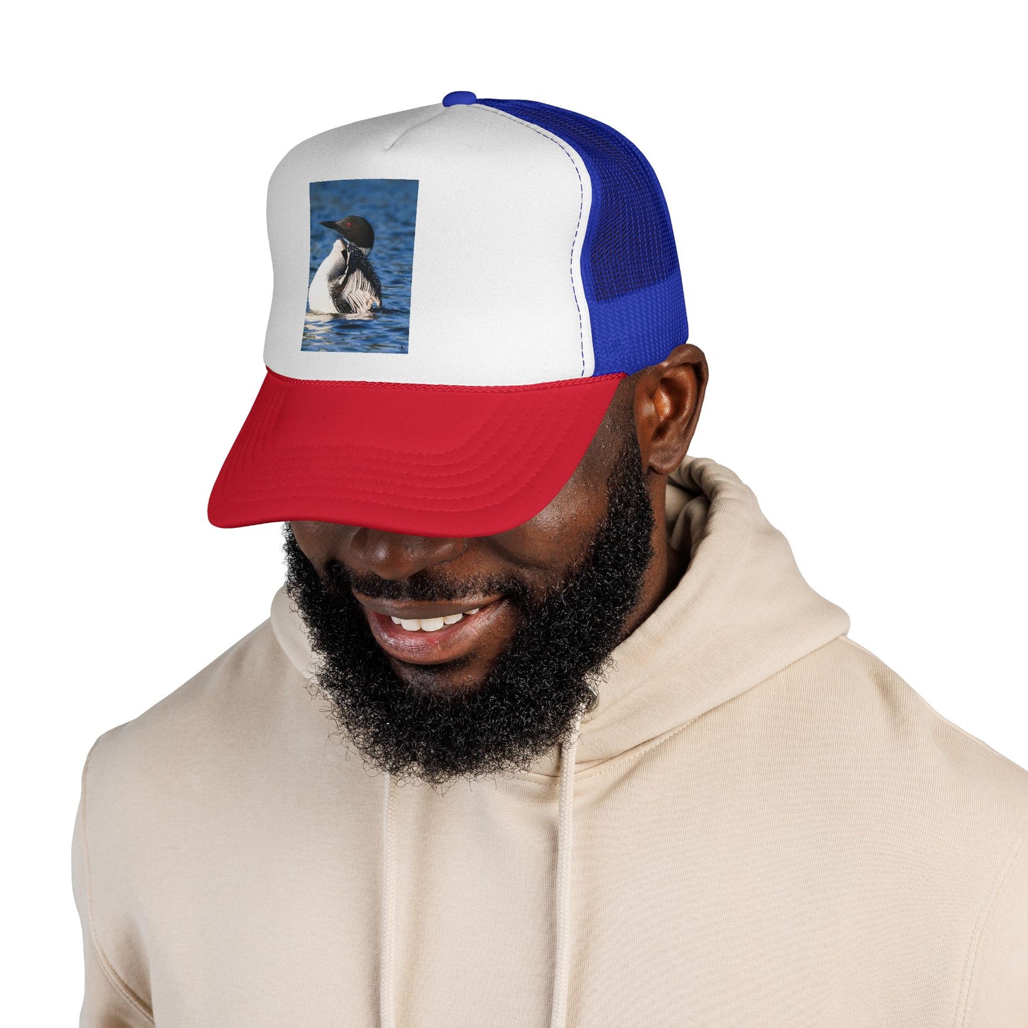 Loon Waterfowl Trucker Cap – Vintage Nature Bird Hat for Birdwatchers