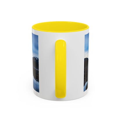 Mountain Lake Accent Coffee Mug — Scenic Wilderness Photo Travel Gift (11/15oz)