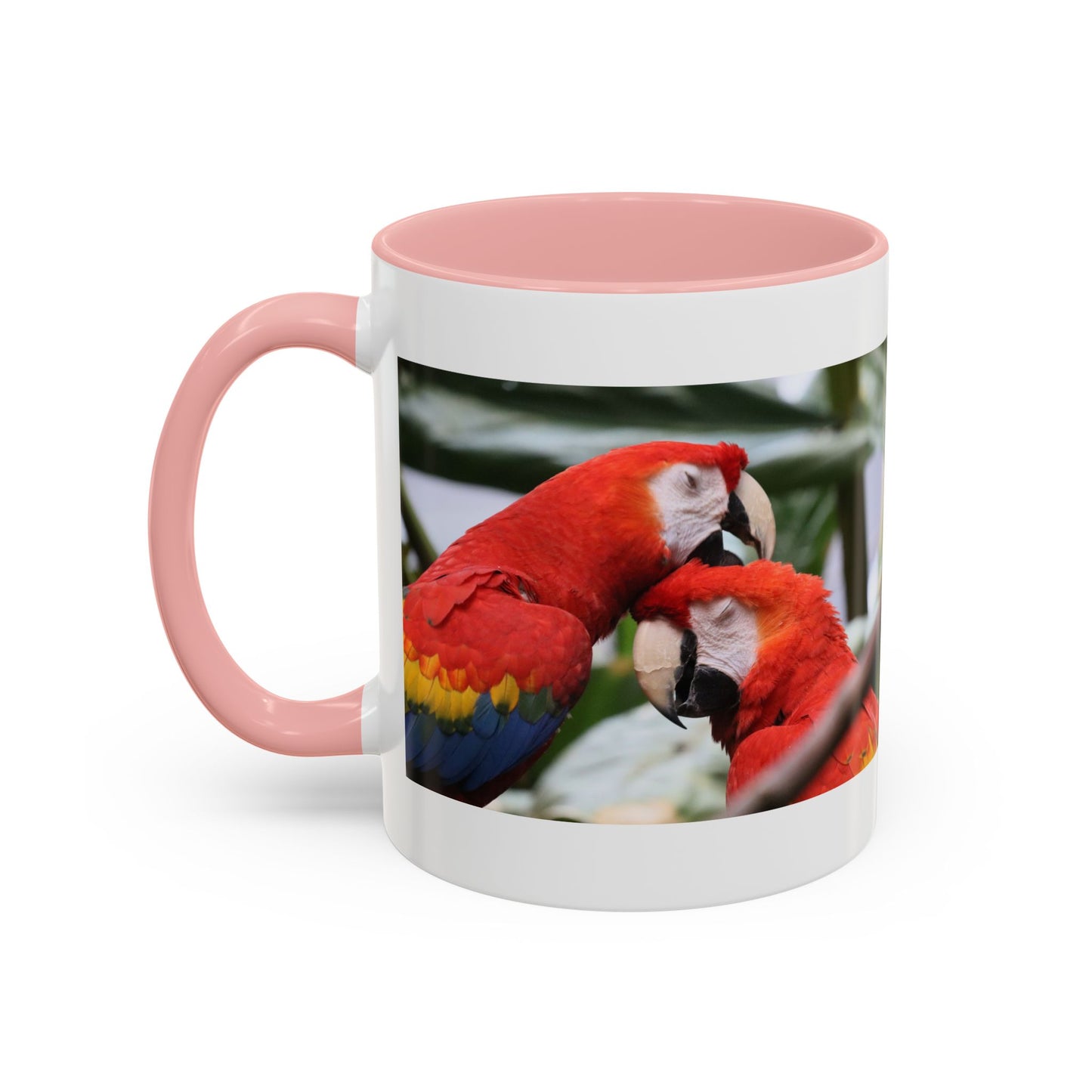 Scarlet Macaw Coffee Mug — Tropical Parrot Accent Mug (11/15oz)