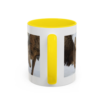 Deer Antler Clash Coffee Mug — Rustic Wildlife Accent Mug (11/15oz)