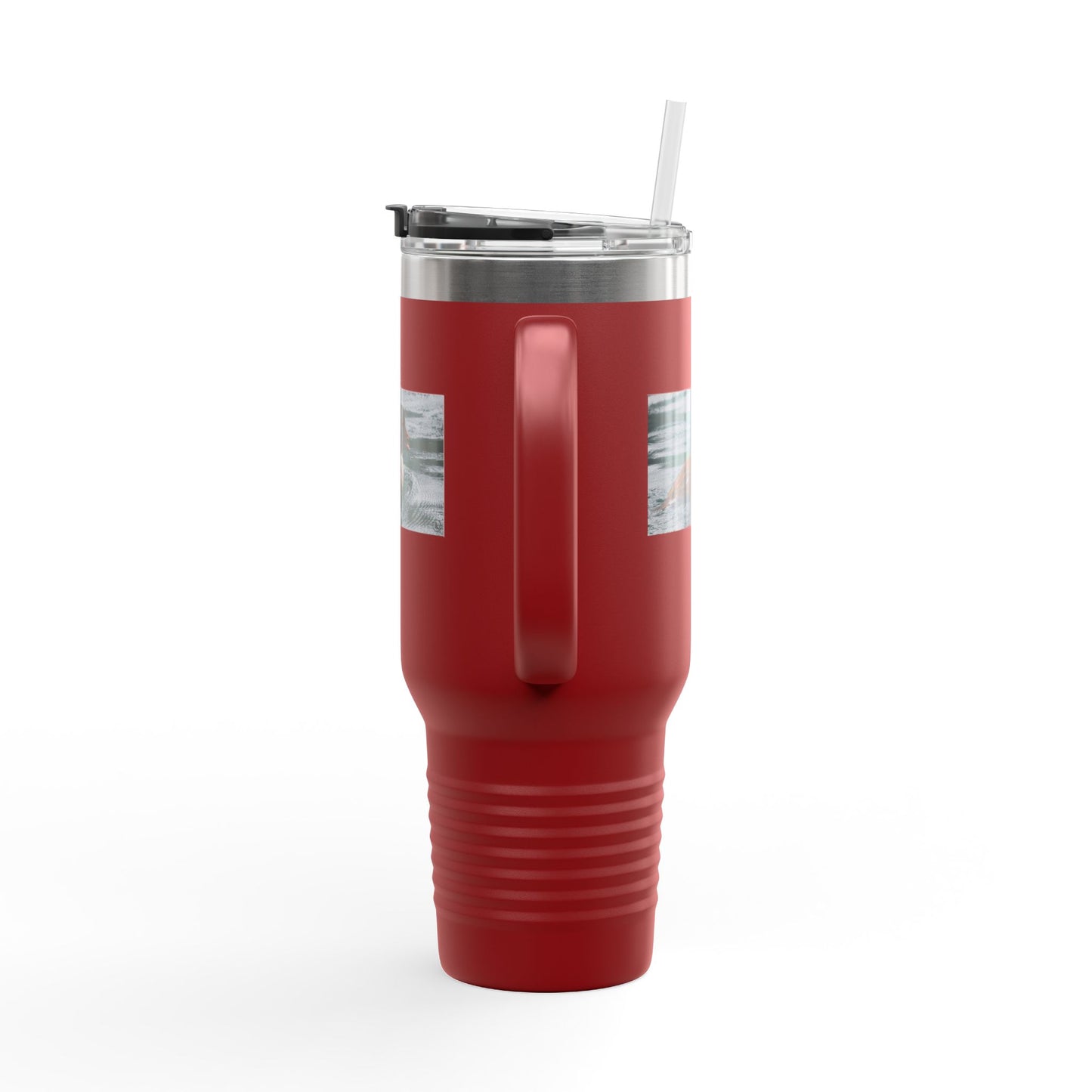 40oz Insulated Travel Mug with Duck Photo – Thermal Tumbler for Birdwatchers & Outdoor Lovers