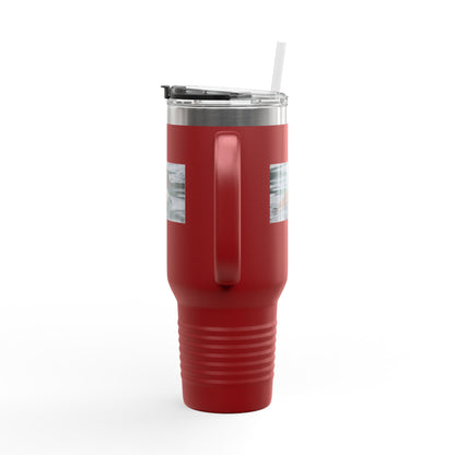 40oz Insulated Travel Mug with Duck Photo – Thermal Tumbler for Birdwatchers & Outdoor Lovers