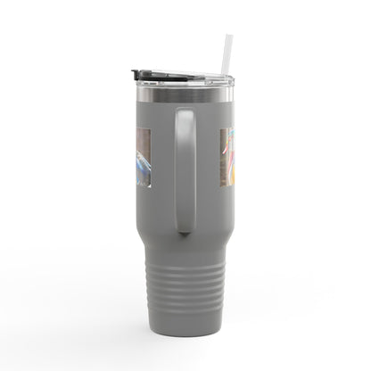 Wood Duck 40oz Insulated Travel Mug — Large Stainless Tumbler with Handle