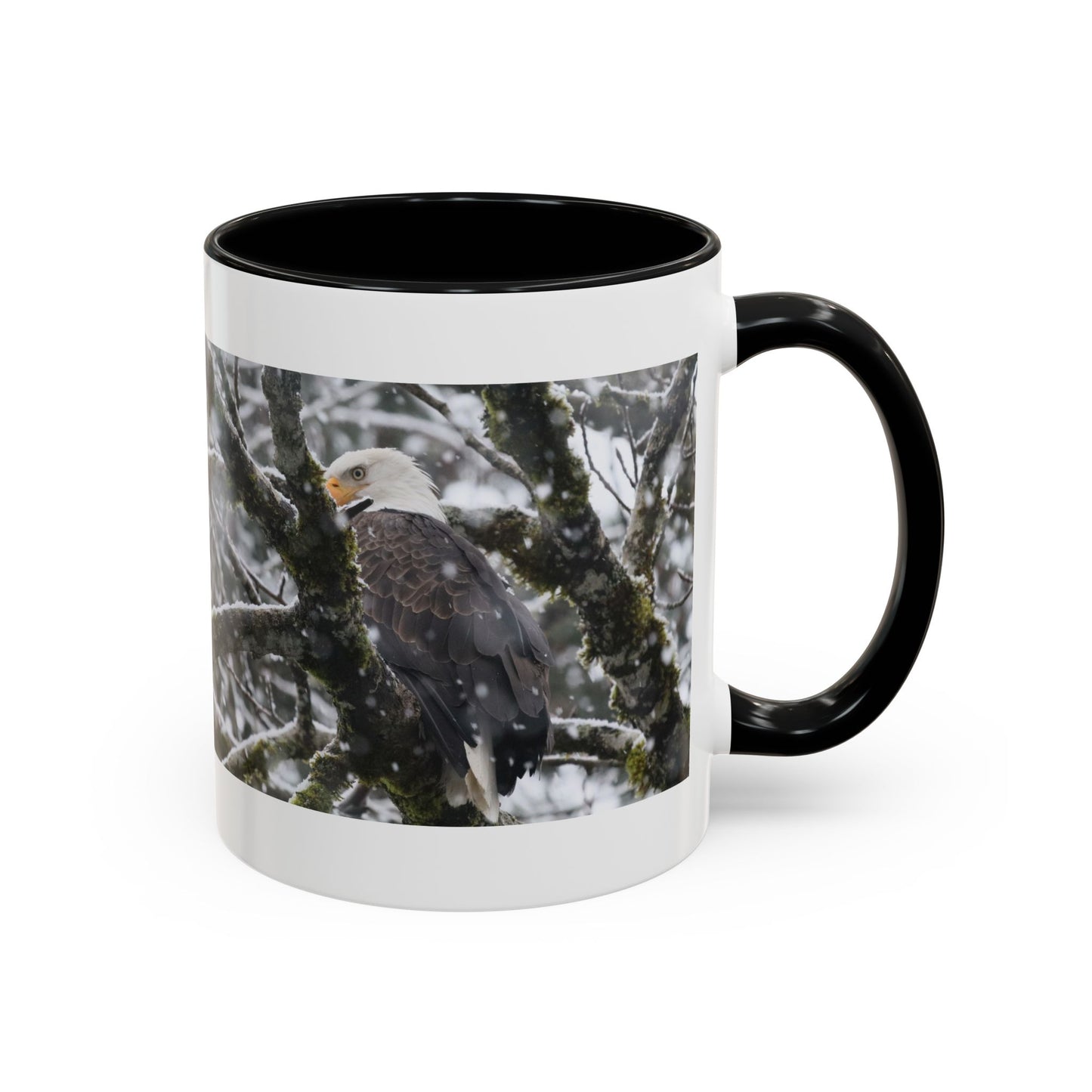 Bald Eagle Winter Photo Coffee Mug — 11/15oz Accent Mug