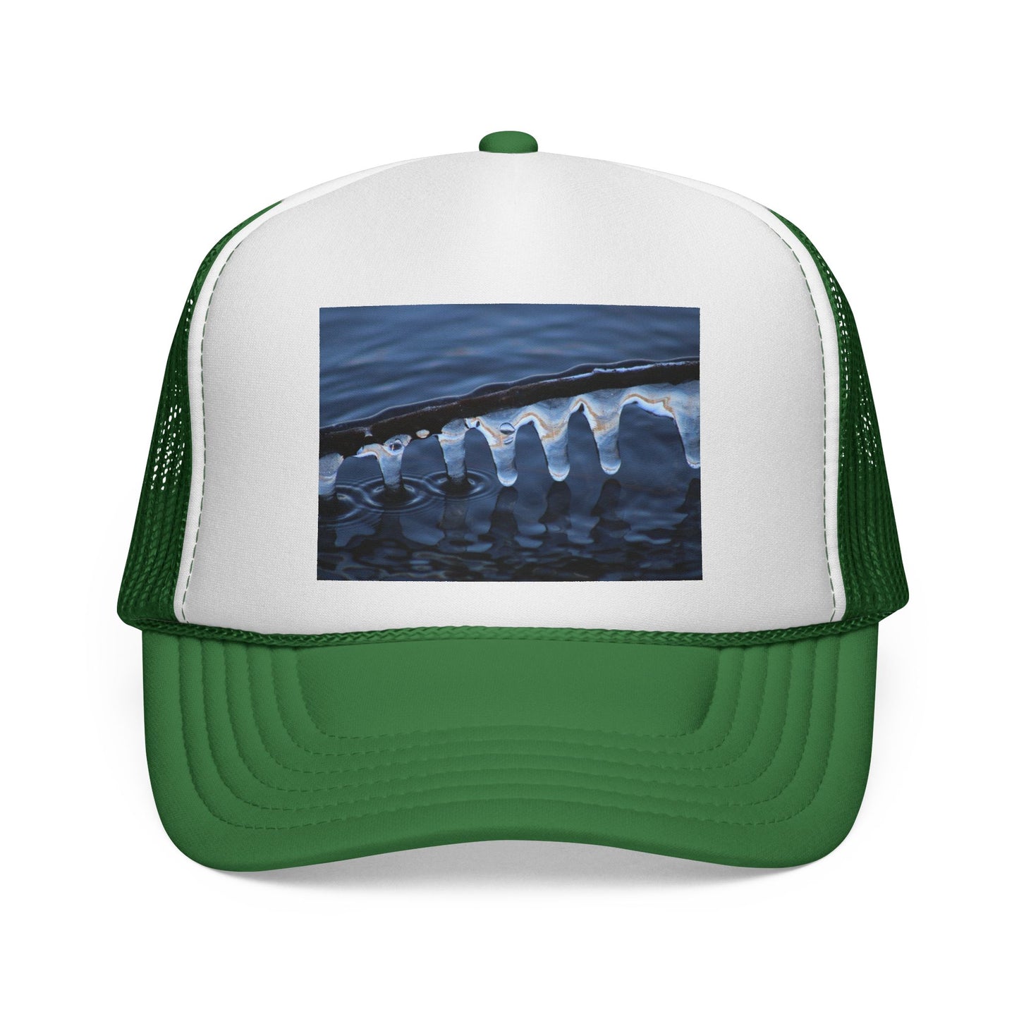 Trucker Cap — Winter Ice Wave Photo Print