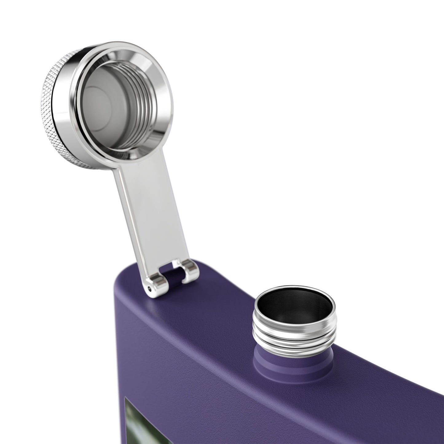 Parrot Photo Stainless Steel Flask — 6oz Tropical Scarlet Macaw Hip Flask