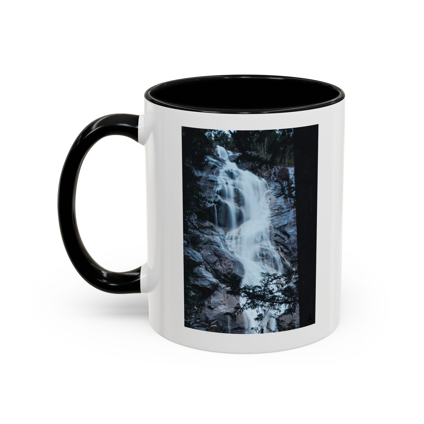 Waterfall Photo Accent Coffee Mug – Scenic Nature Travel Gift (11/15oz)