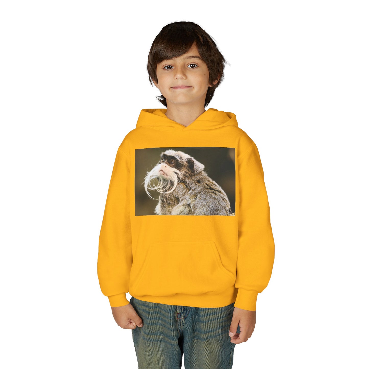 Youth Hoodie with Mustached Tamandua Anteater Photo – Cute Animal Kids Sweatshirt