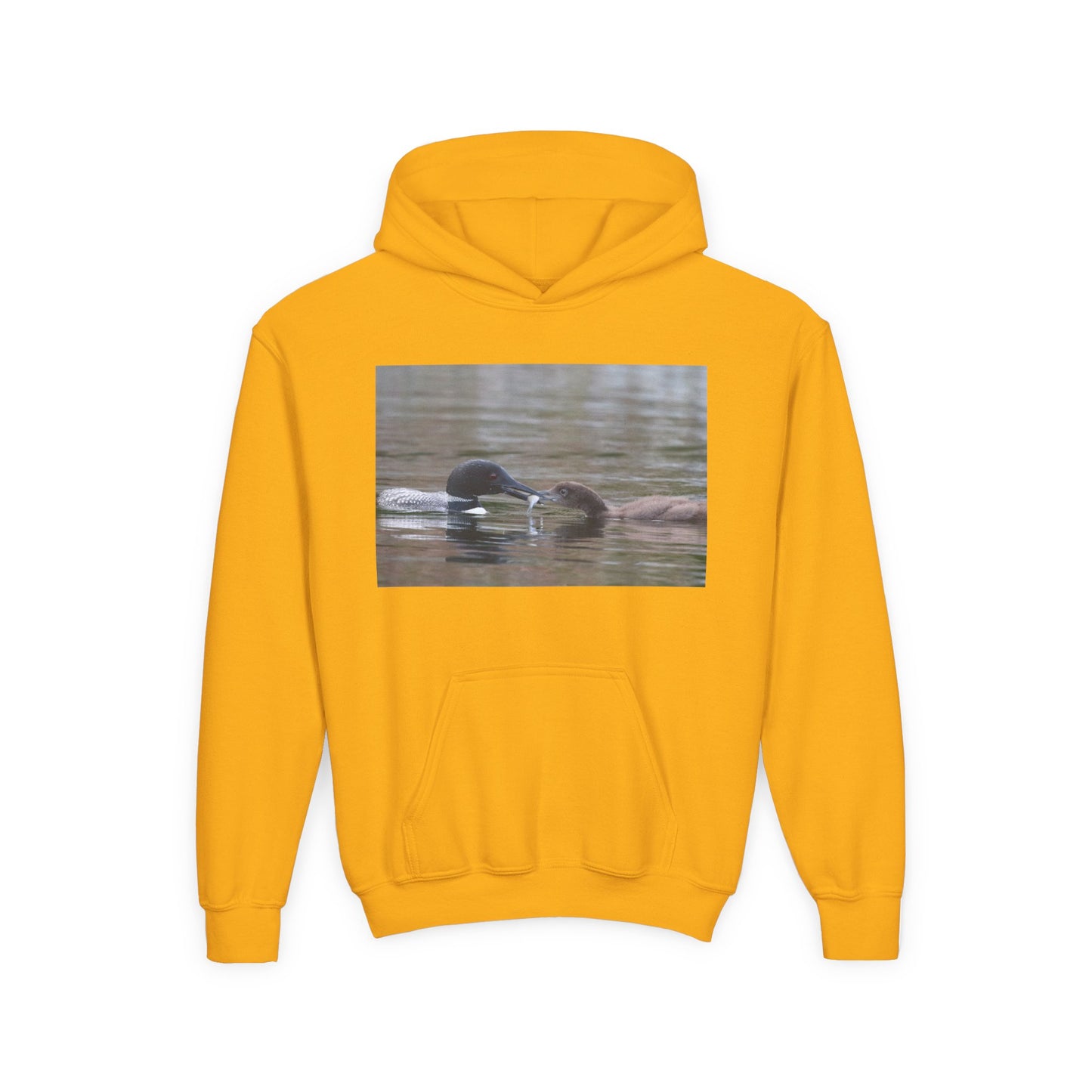 Youth Hoodie — Swimming Ducks Nature Photo Sweatshirt