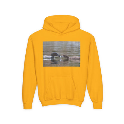 Youth Hoodie — Swimming Ducks Nature Photo Sweatshirt